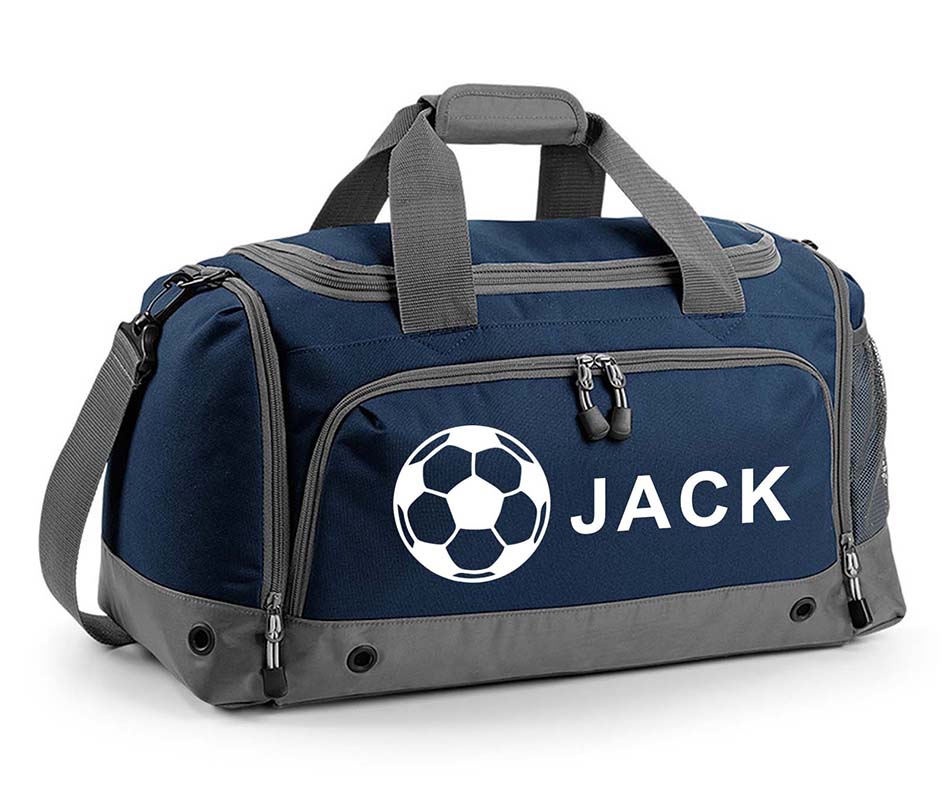 Personalised Football Holdall With Your Name Or Club Kids Boys Men Kit Bag Water-Resistant Unisex Comfortable