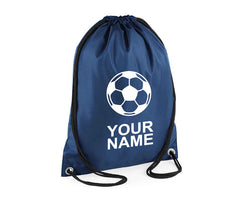 Personalised Unisex Football Pull String Bag Drawstring Ballet Kids Gift Personalised Football Unisex Pull String Bag Glitter Drawstring Ballet Kids Gift Casual Backpack