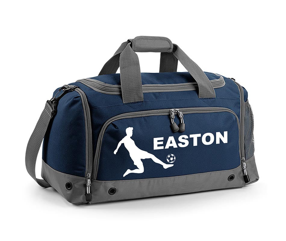 Personalised Football Holdall With Your Name Or Club Kids Boys Men Kit Bag