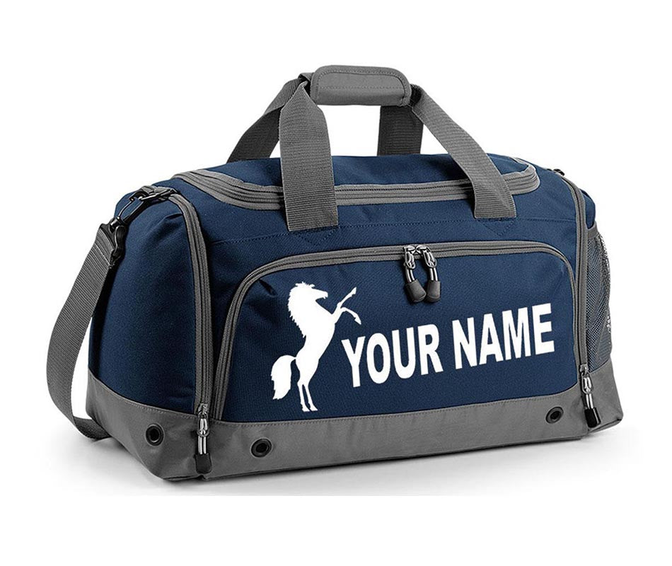 Personalised Sports Horse Jumping Riding Training Holdall Equestrian Kit Bag