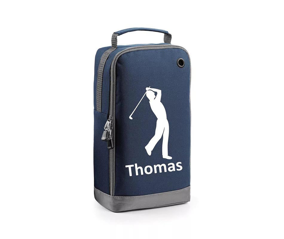 Personalised Golf Boot Bags Sports School Gym PE Accessories Customised Kit Bag