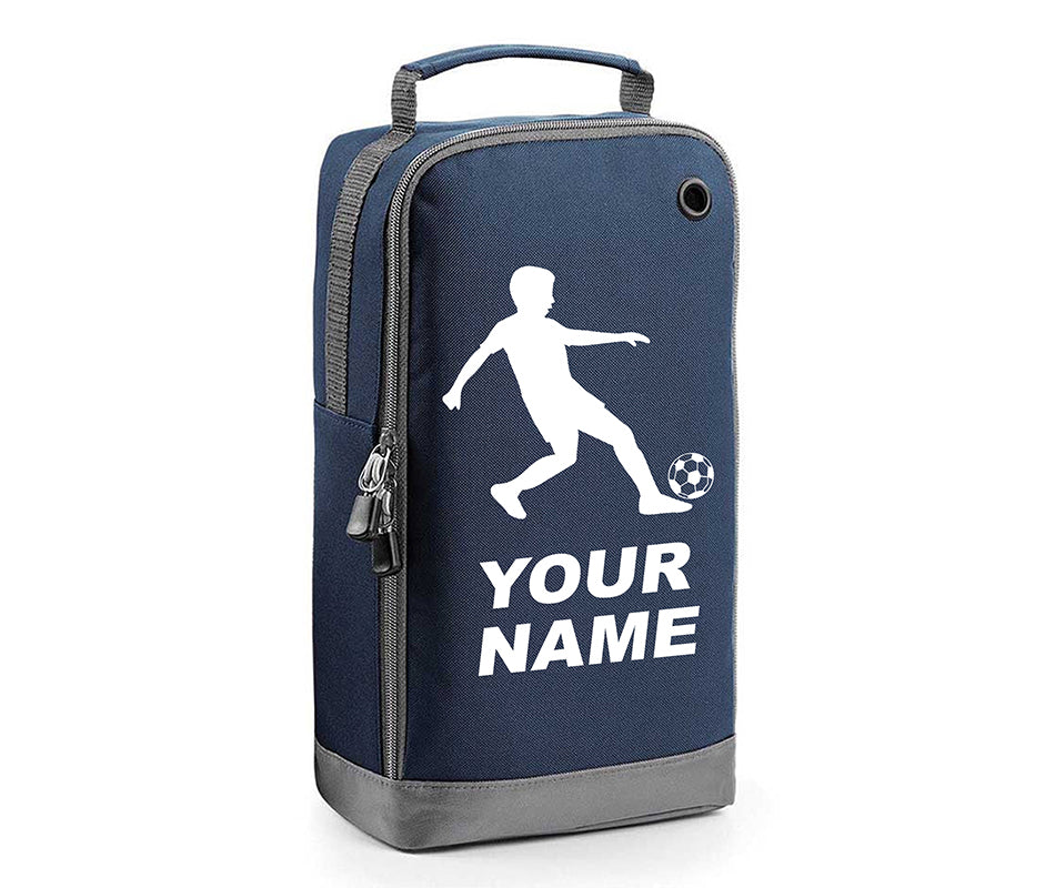 Personalised Any Name Children Football Player Boot Bag Boys Rugby Kids Sports PE Kit Bag