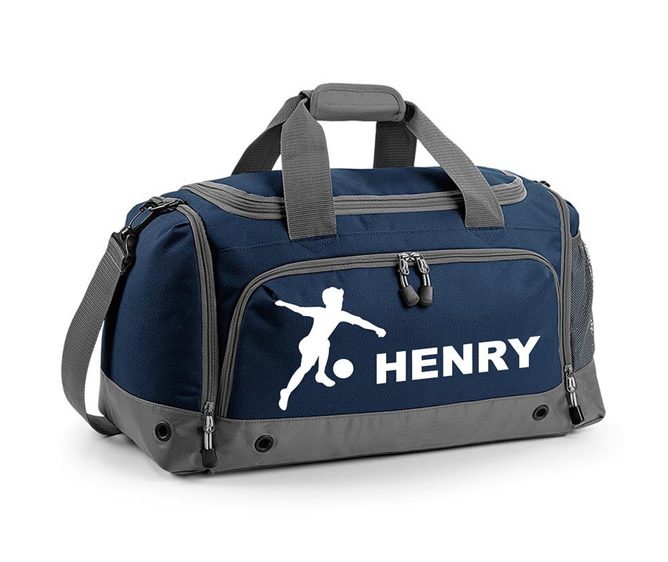 Personalised Football Holdall With Your Name Or Club Kids Boys Men Kit Bag