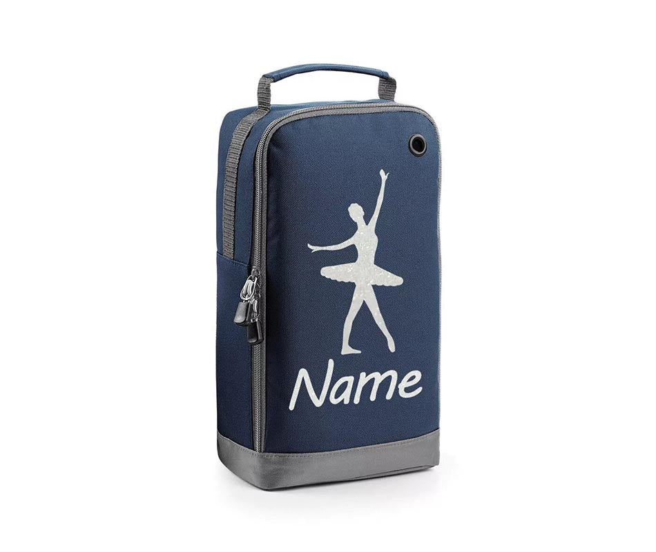 Personalised Glitter Ballet Dance Boot Bags Dancer Sports School Gym PE Kit Bag