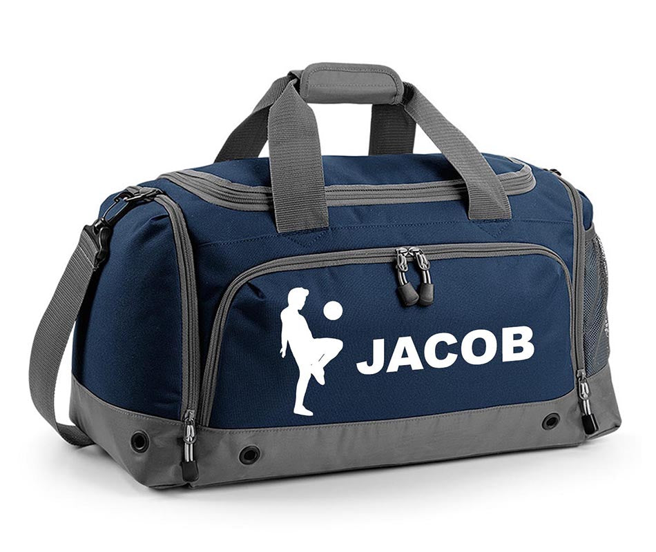 Personalised Football Holdall With Your Name Or Club Kids Boys Men Kit Bag