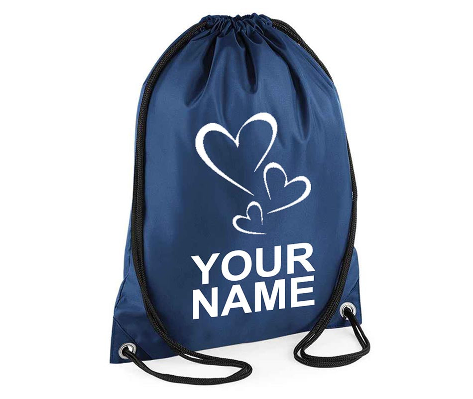 Personalised Unisex Pull String Bag Drawstring Ballet Kids Gift Casual Backpack