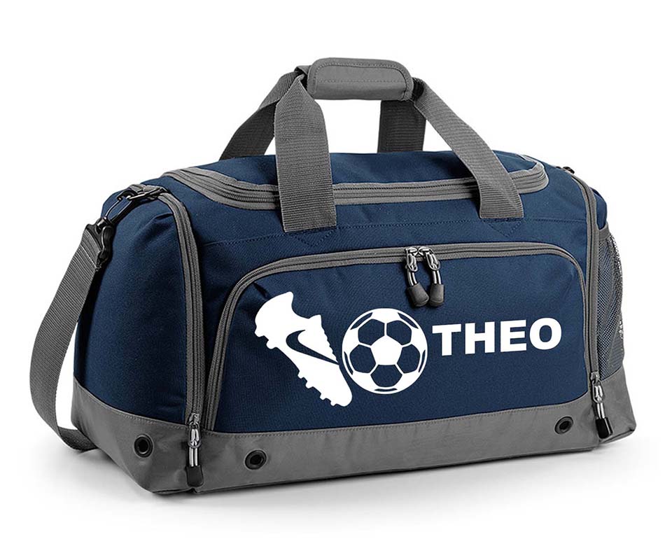 Personalised Football Holdall With Your Name Or Club Kids Boys Men Kit Bag