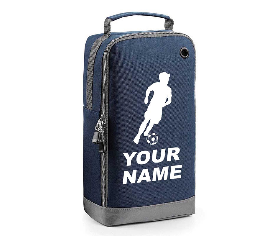 Personalised Any Name Children Football Player Boot Bag Boys Rugby Kids Sports PE Kit Bag