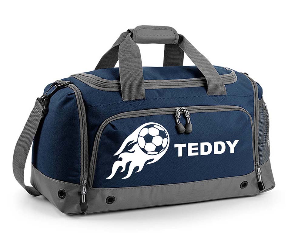 Personalised Football Holdall With Your Name Or Club Kids Boys Men Kit Bag Water-Resistant Unisex Comfortable