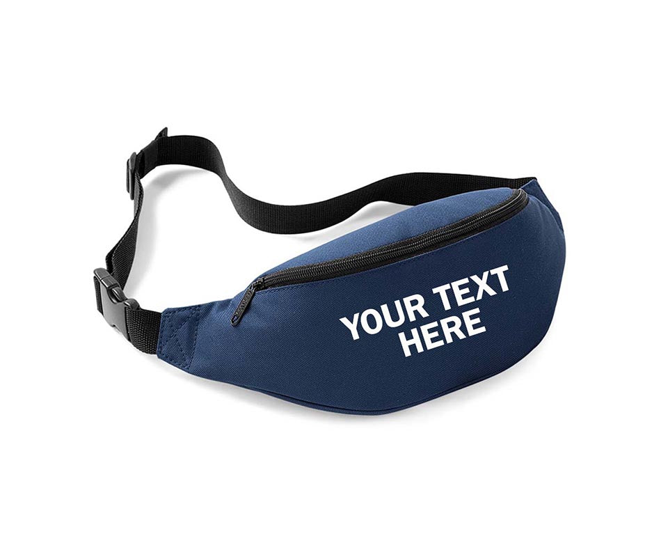 Personalised Printed Belt Bag Fanny Pack Festival Money Belt Purse Hip Wallet