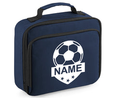 Personalised Football Name Lunch Bag Boys Girls Insulated Children School Dinner