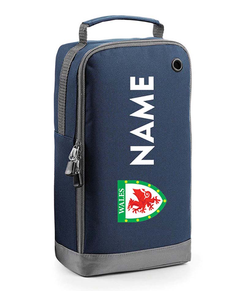 Personalised Wales Boot Bags Sports School Gym PE Accessories Customised Kit Bag