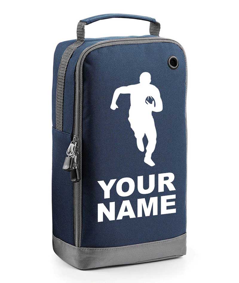 Personalised Childrens Football Rugby Boot Bag Boys Kids Sports Footy PE Kit Bag