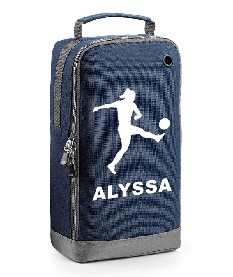 Personalised Girls Football Boot Bag Kids Footballer Sports School Pe Kit Gift