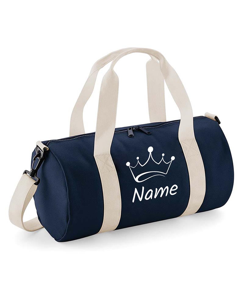 Personalised Crown with Your Name School Gym Kit Kids Bag Gift Gym