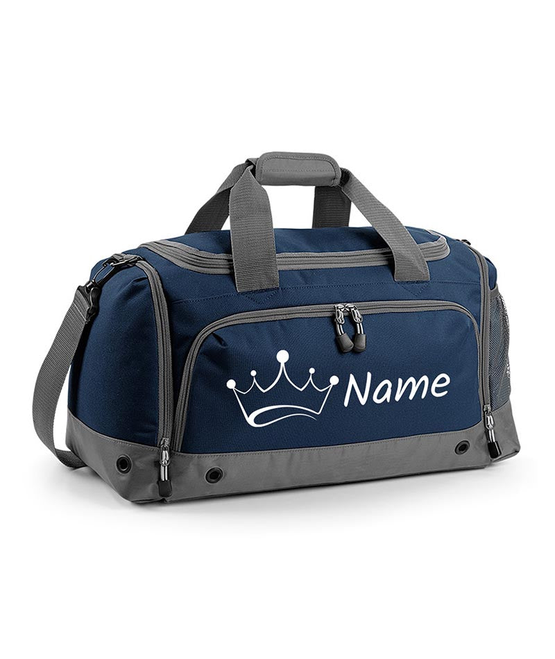 Personalised Crown Holdall With Your Name Or Club Kids Boys Men Kit Bag