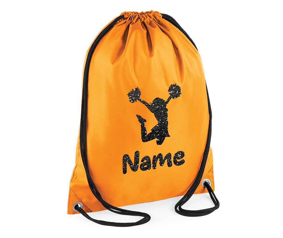 Personalised Dance Pull String Bag Girls Glitter Drawstring Ballet Kids Gift