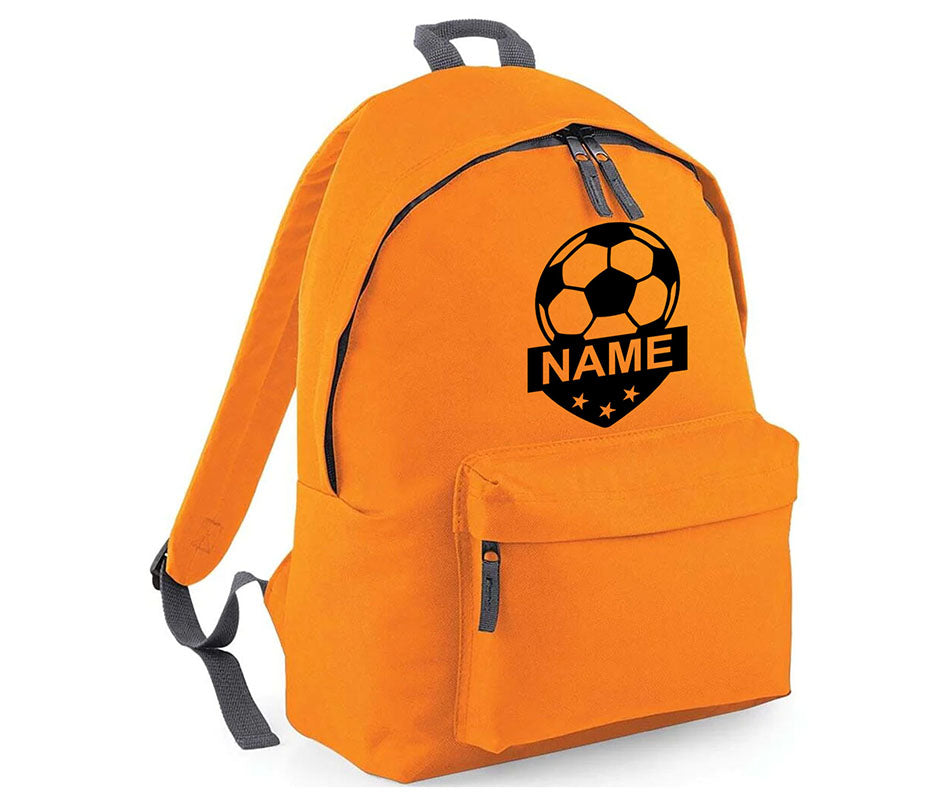 Personalised Football School Backpack Bag Kids Any Name Text Girls Boys Rucksack Casual and Travel Bag PE Kit