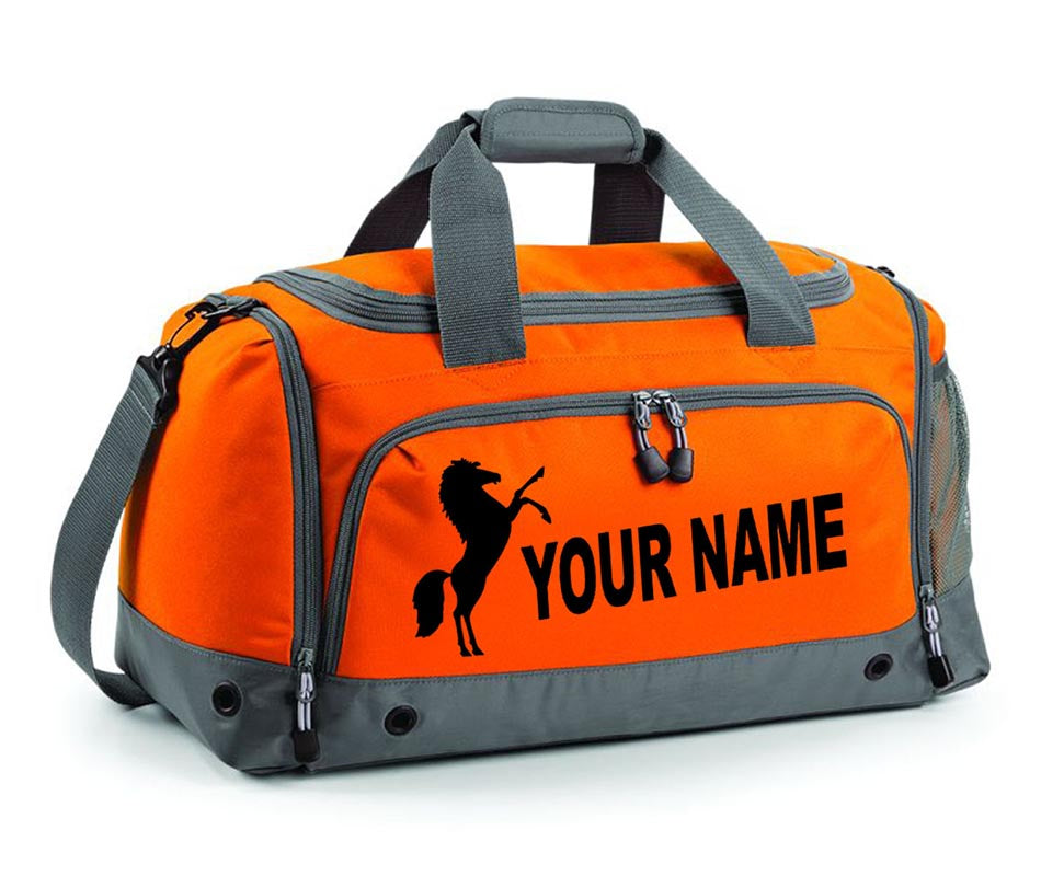 Personalised Sports Horse Jumping Riding Training Holdall Equestrian Kit Bag