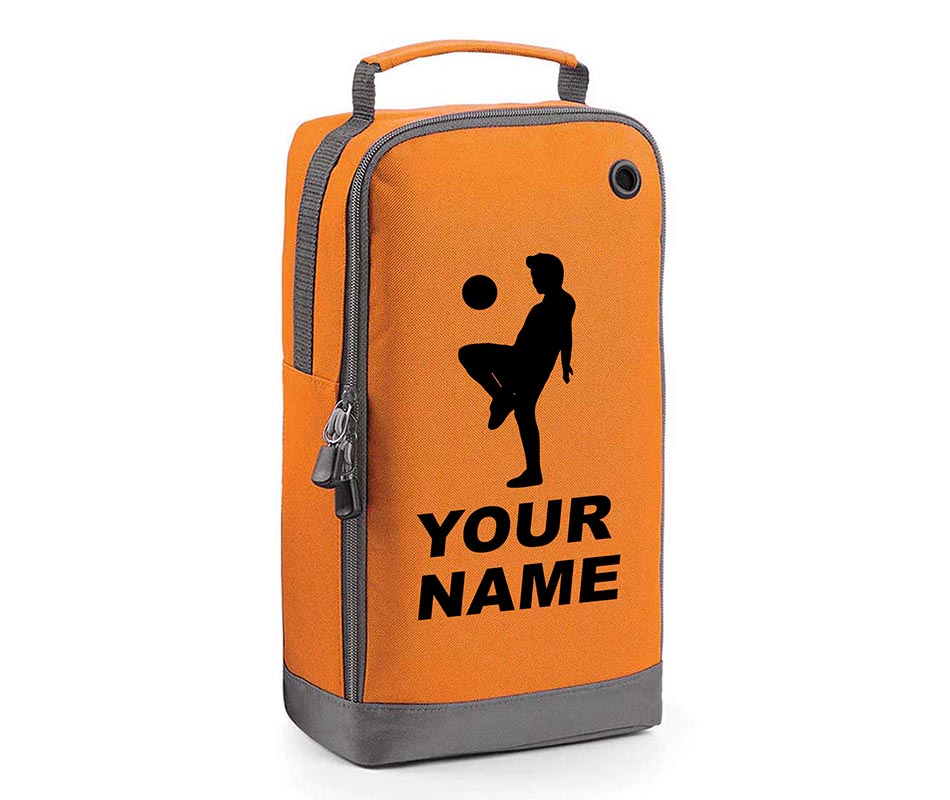 Personalised Any Name Children Football Player Boot Bag Boys Rugby Kids Sports PE Kit Bag