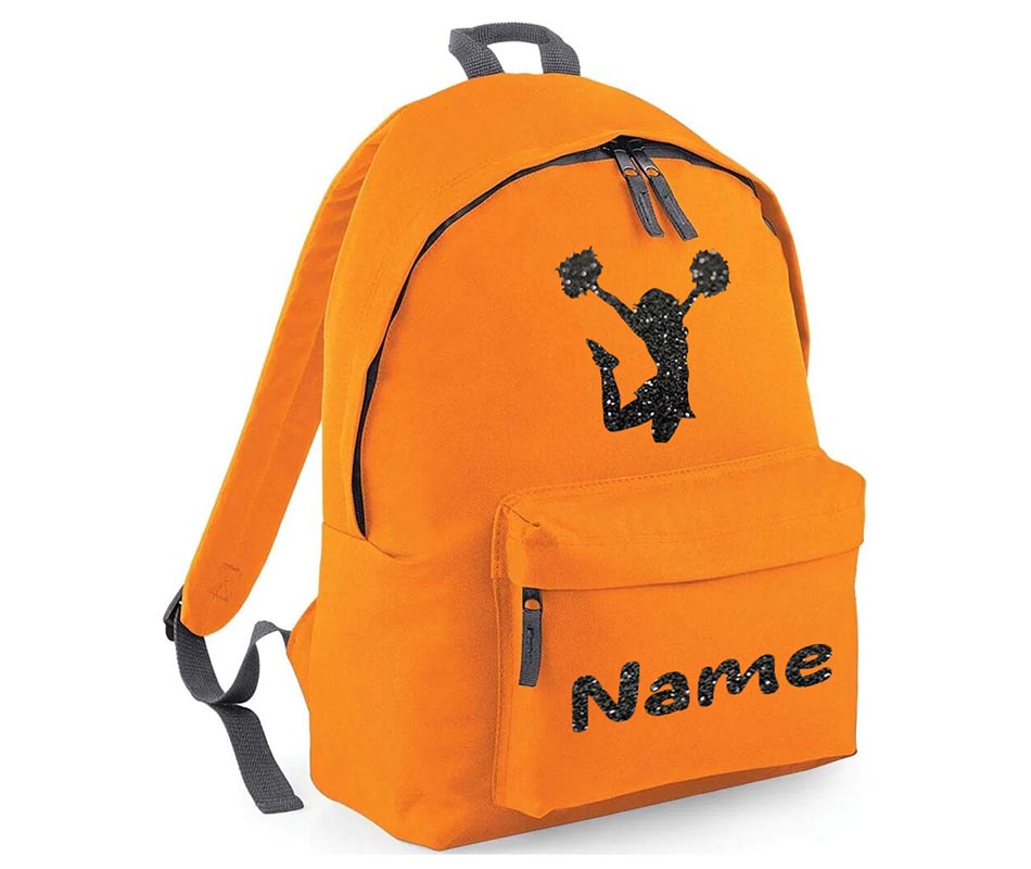 Personalised Gymnastics Cheerleader School Backpack Kids Any Name Text Girls