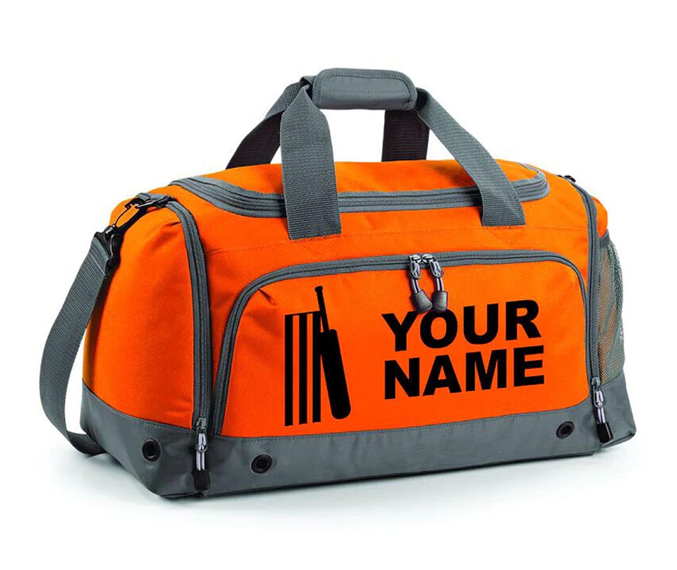 Personalised Cricket Holdall with Your Name or club Kids Boys Mens Kit Bag Bag