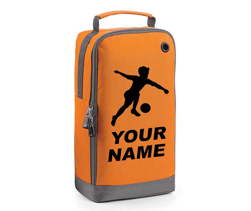 Personalised Any Name Children Football Player Boot Bag Boys Rugby Kids Sports PE Kit Bag