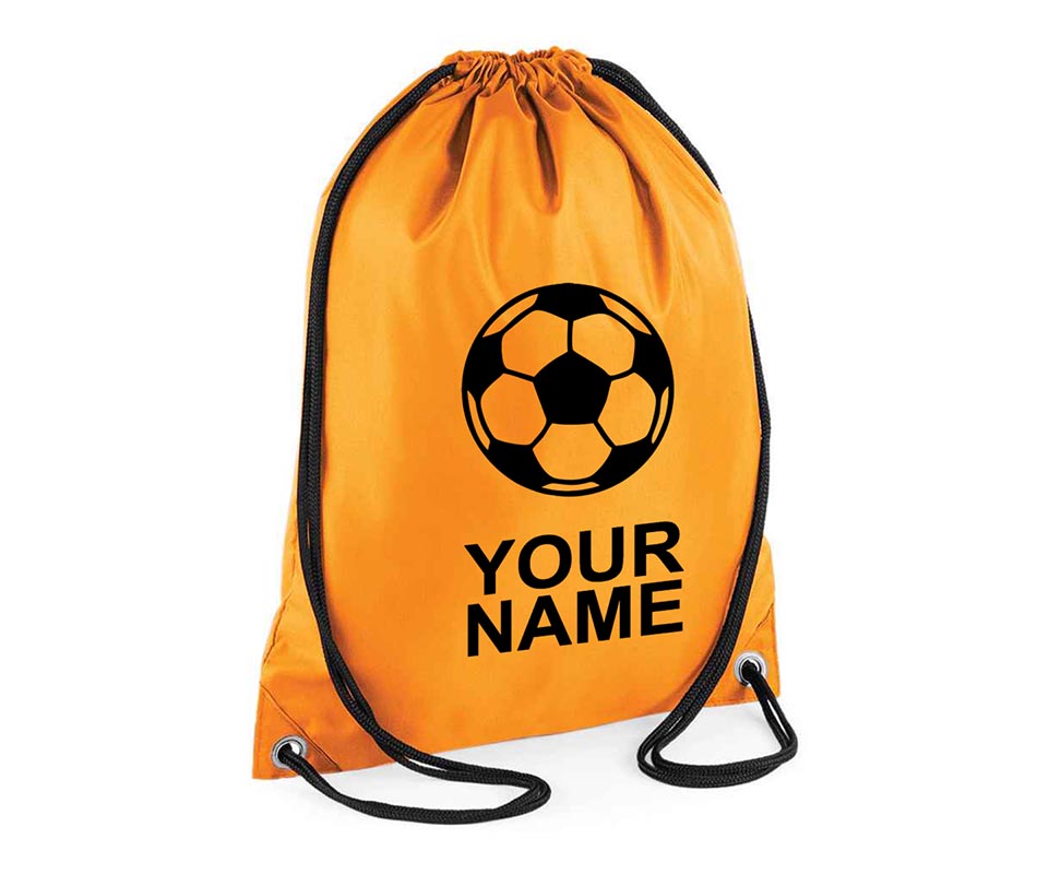 Personalised Unisex Football Pull String Bag Drawstring Ballet Kids Gift Personalised Football Unisex Pull String Bag Glitter Drawstring Ballet Kids Gift Casual Backpack