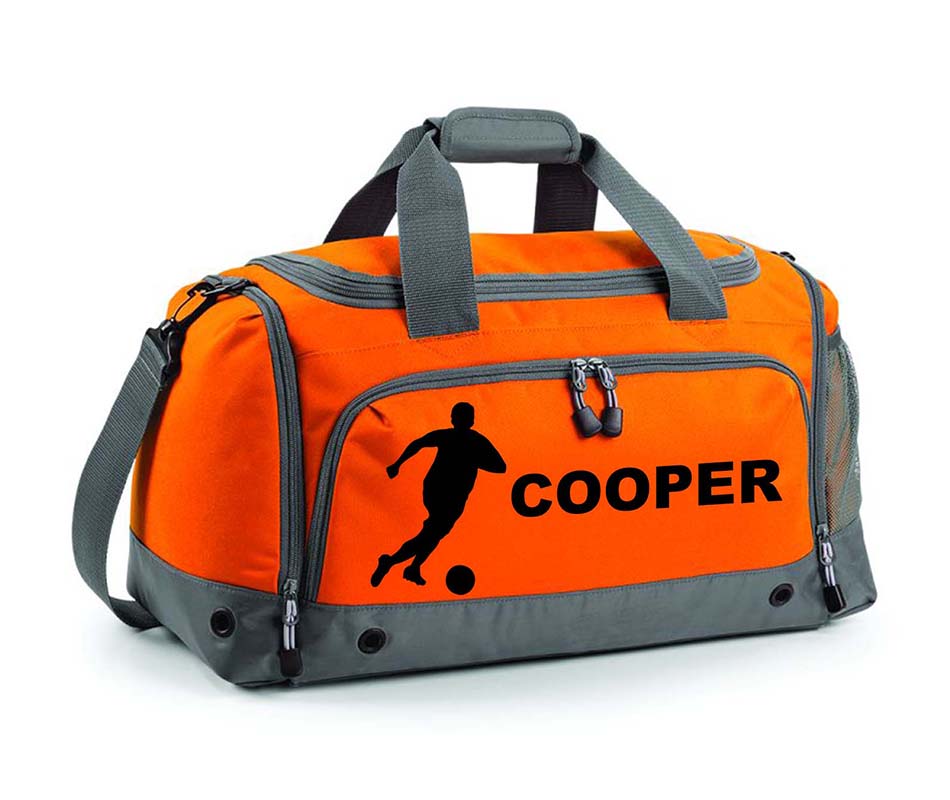 Personalised Football Holdall With Your Name Or Club Kids Boys Mens Kit Bag