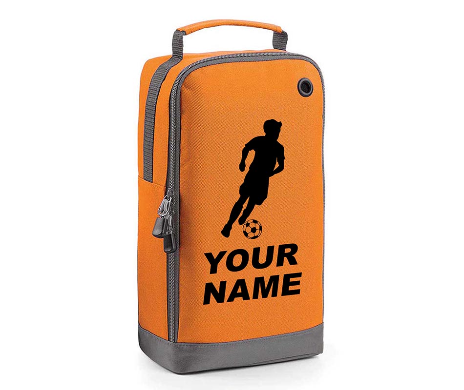 Personalised Any Name Children Football Player Boot Bag Boys Rugby Kids Sports PE Kit Bag