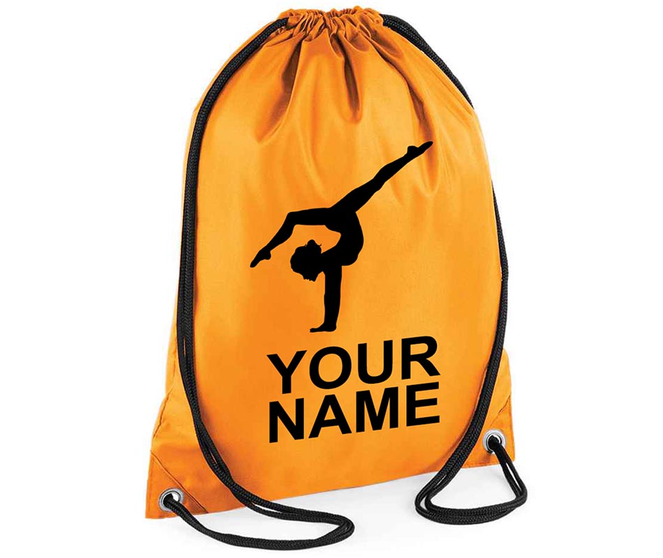 Personalised Unisex Pull String Bag Drawstring Ballet Kids Gift Casual Backpack