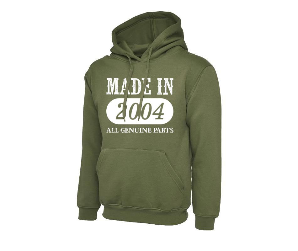 Made In 2004 Hoodie Jumper Top Workwear Sportswear Outerwear Unisex Hoodies