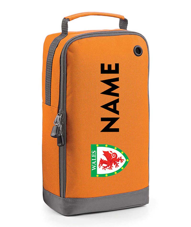 Personalised Wales Boot Bags Sports School Gym PE Accessories Customised Kit Bag