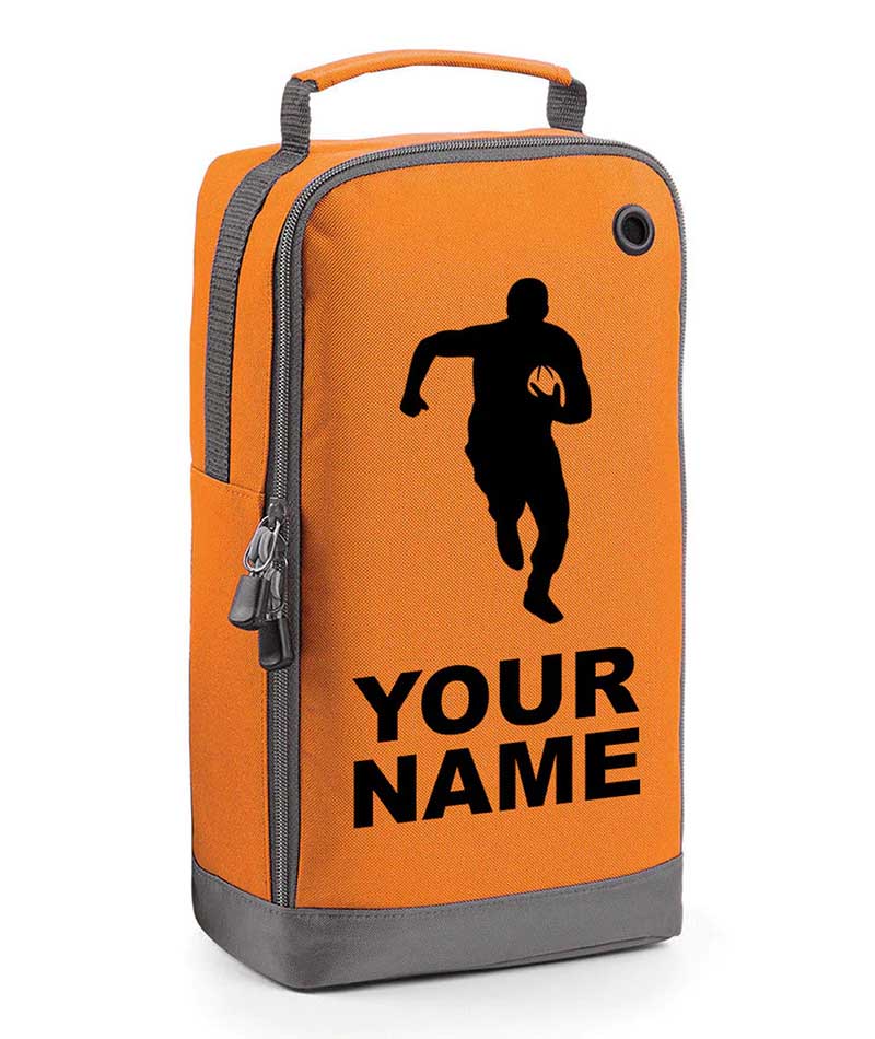 Personalised Childrens Football Rugby Boot Bag Boys Kids Sports Footy PE Kit Bag