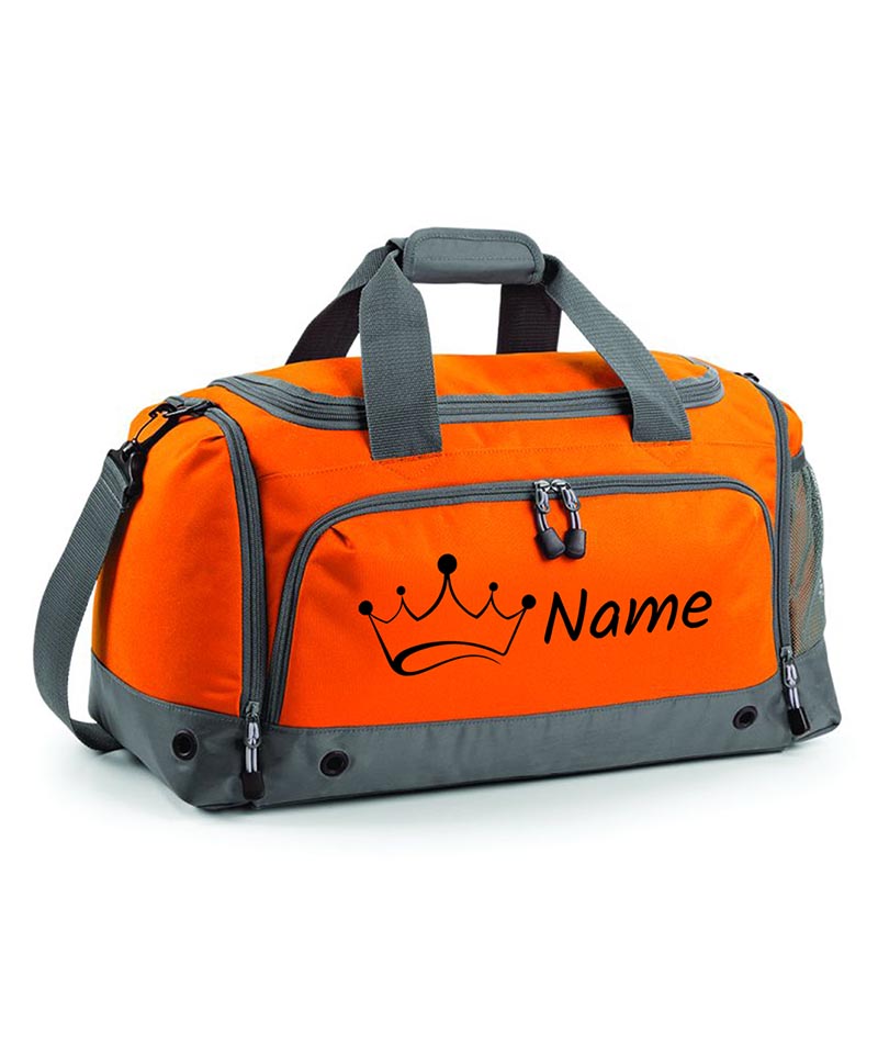 Personalised Crown Holdall With Your Name Or Club Kids Boys Men Kit Bag