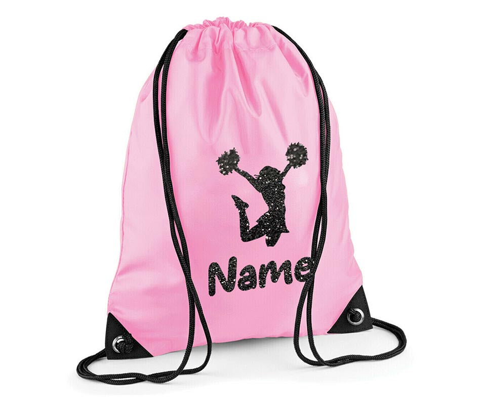 Personalised Dance Pull String Bag Girls Glitter Drawstring Ballet Kids Gift