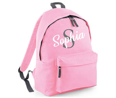 Personalised Unisex School Backpack Bag Kids Any Name Text Girls Boys Rucksack Casual and Travel  Bag  PE Kit