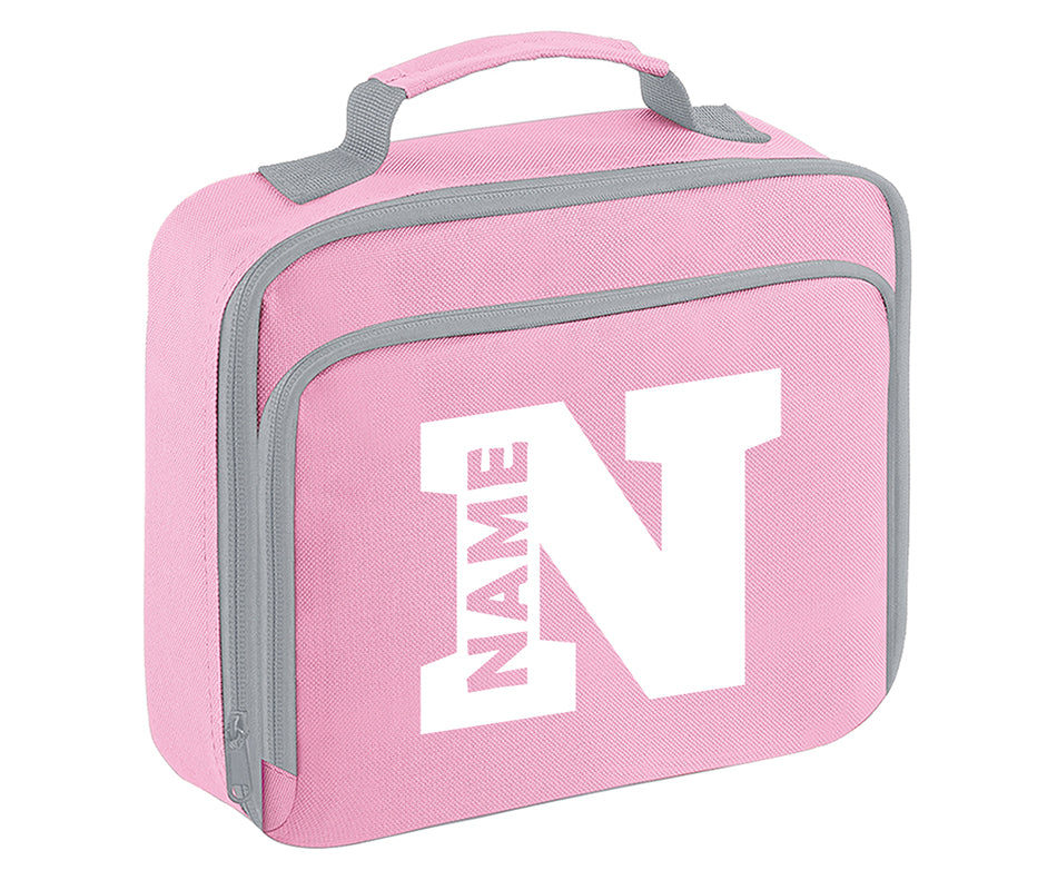 Personalised Name Lunch Bag Boys Girls Insulated Children School Dinner Box