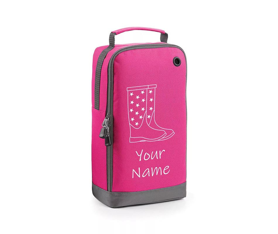 Wellington boots Personalised Any Name Boot Accessory Bag for Kids Wellies gift