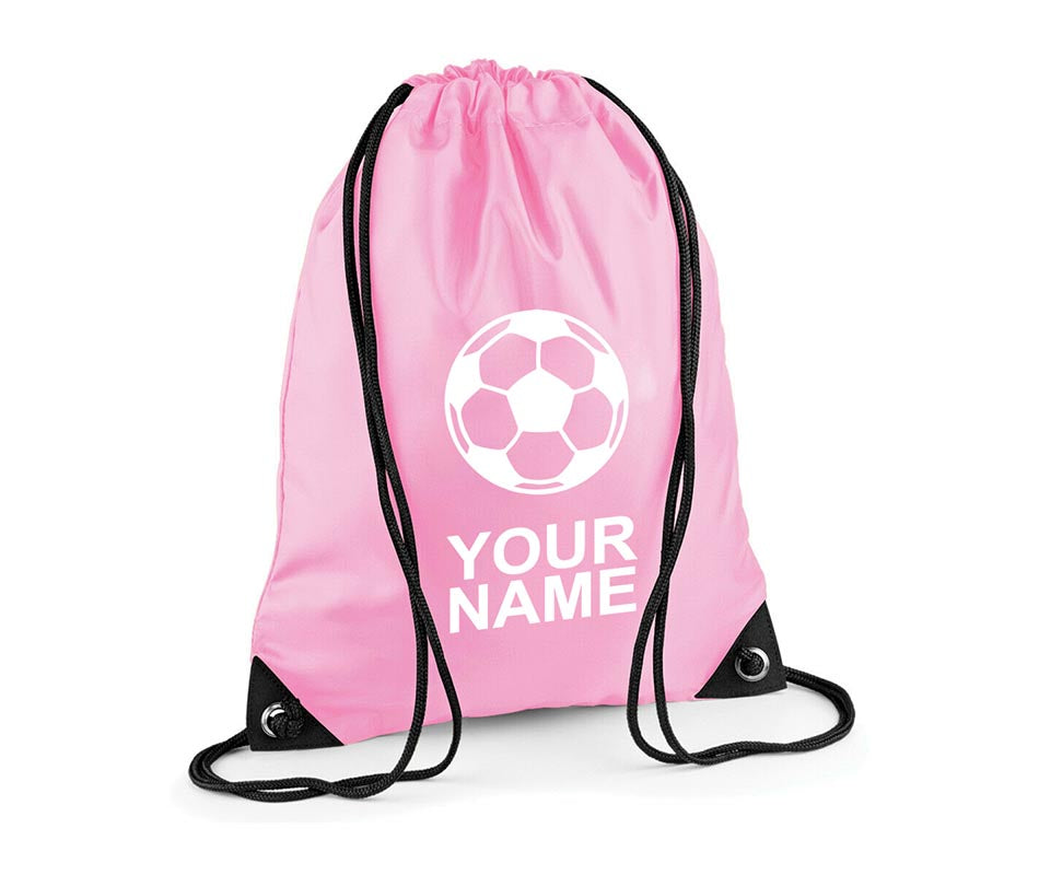 Personalised Unisex Football Pull String Bag Drawstring Ballet Kids Gift Personalised Football Unisex Pull String Bag Glitter Drawstring Ballet Kids Gift Casual Backpack