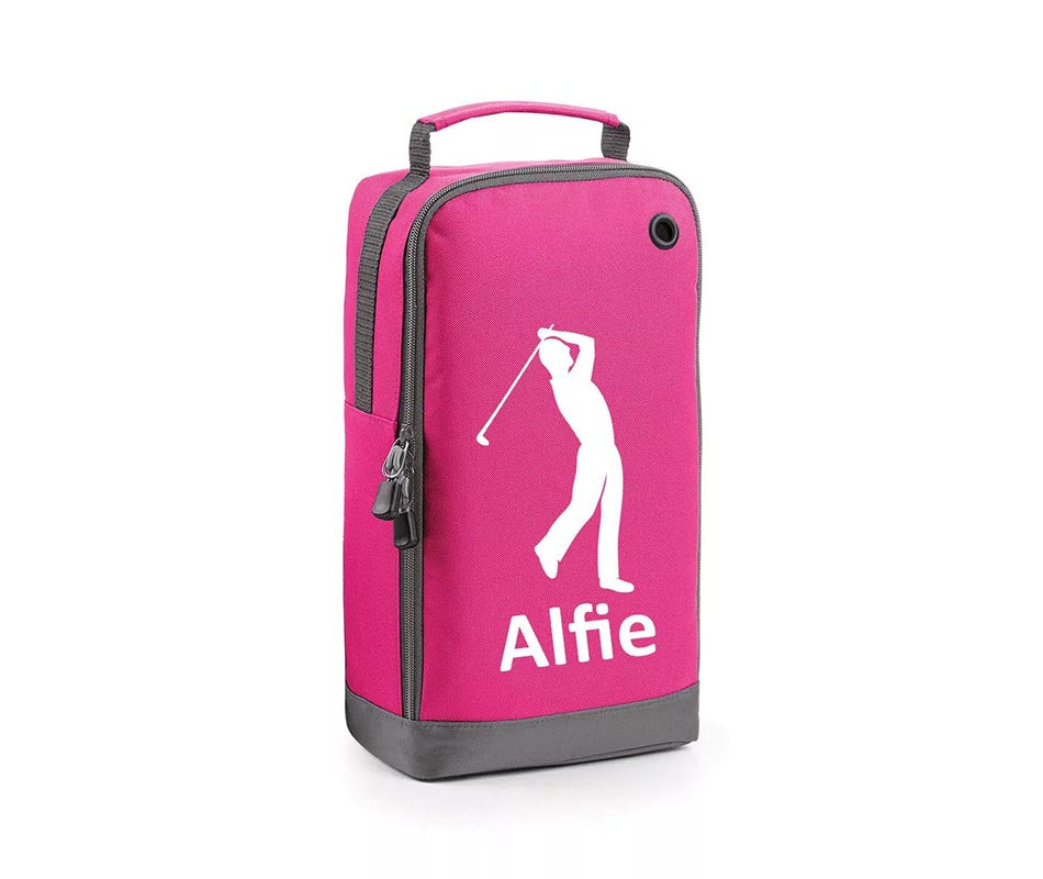 Personalised Golf Boot Bags Sports School Gym PE Accessories Customised Kit Bag