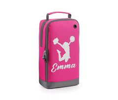 Personalised Glitter Cheerleader Boot Bags Dance School Gymnastics PE Kit Bag