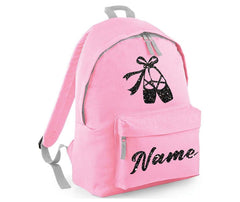 Personalised Gymnastics School Backpack Kids Any Name Text Girls Casual Travel