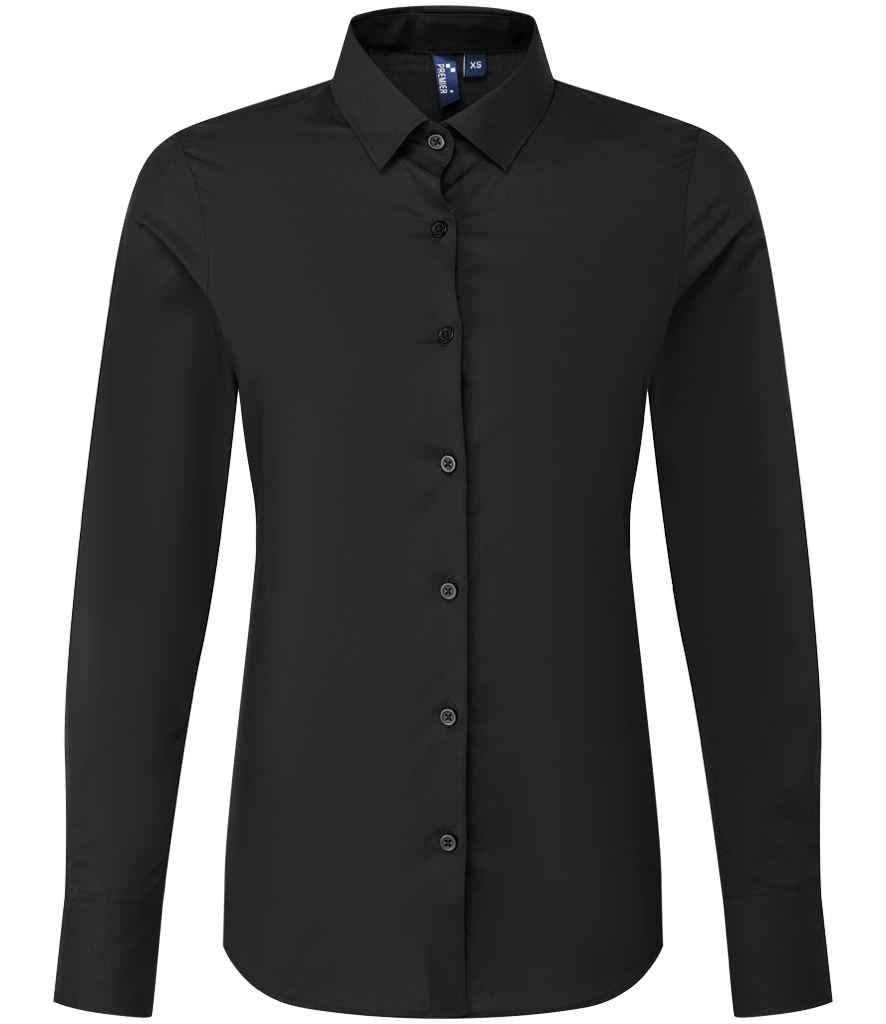 Premier Ladies Recyclight Long Sleeve Poplin Shirt