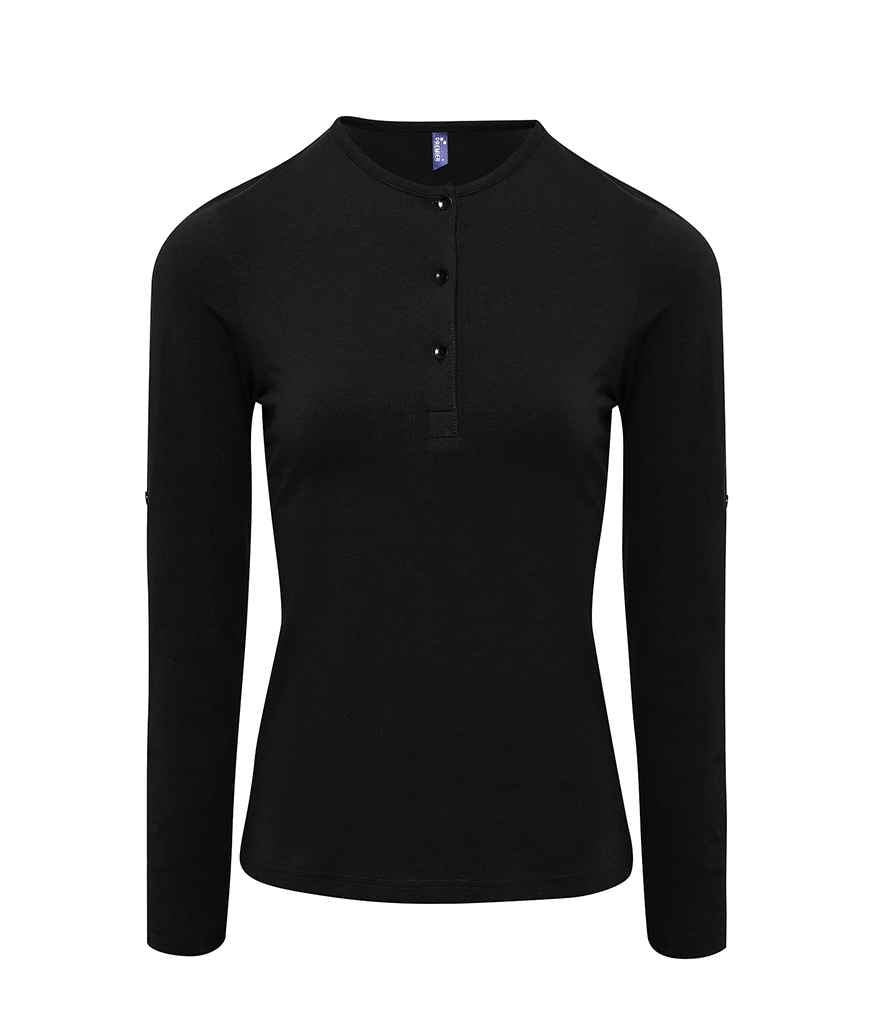 Premier Ladies Long John Roll Sleeve TShirt