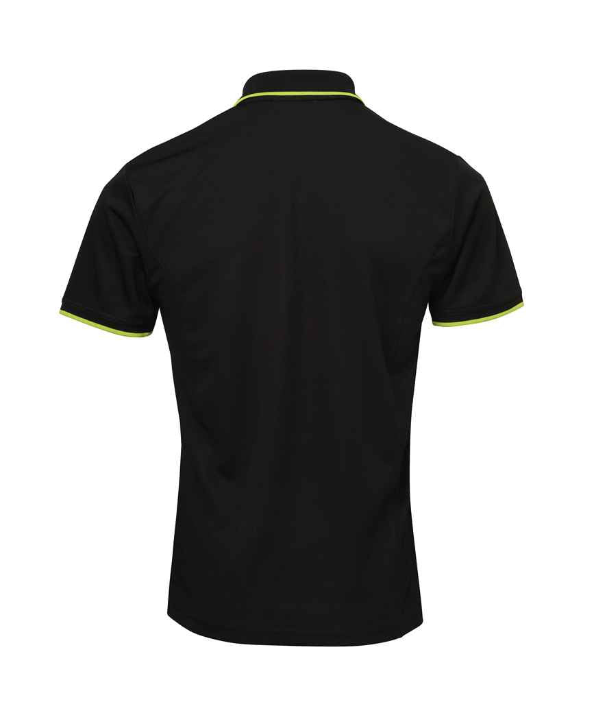 Premier Contrast Coolchecker Piqu Polo Shirt