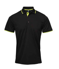 Premier Contrast Coolchecker Piqu Polo Shirt