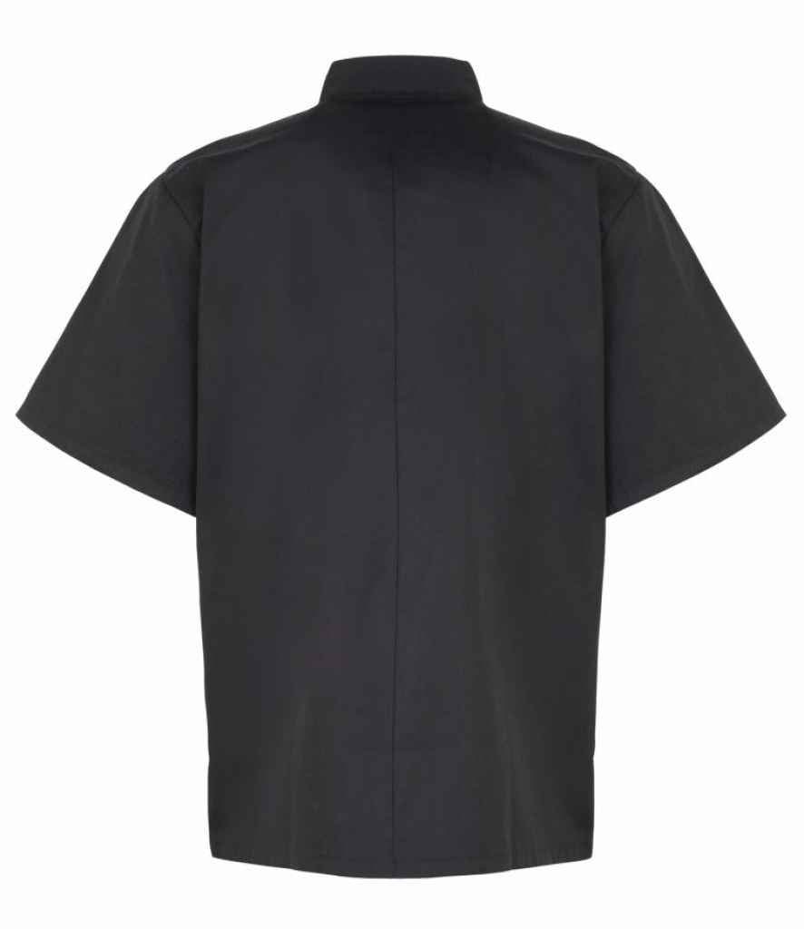 Premier Unisex Short Sleeve Stud Front Chefs Jacket