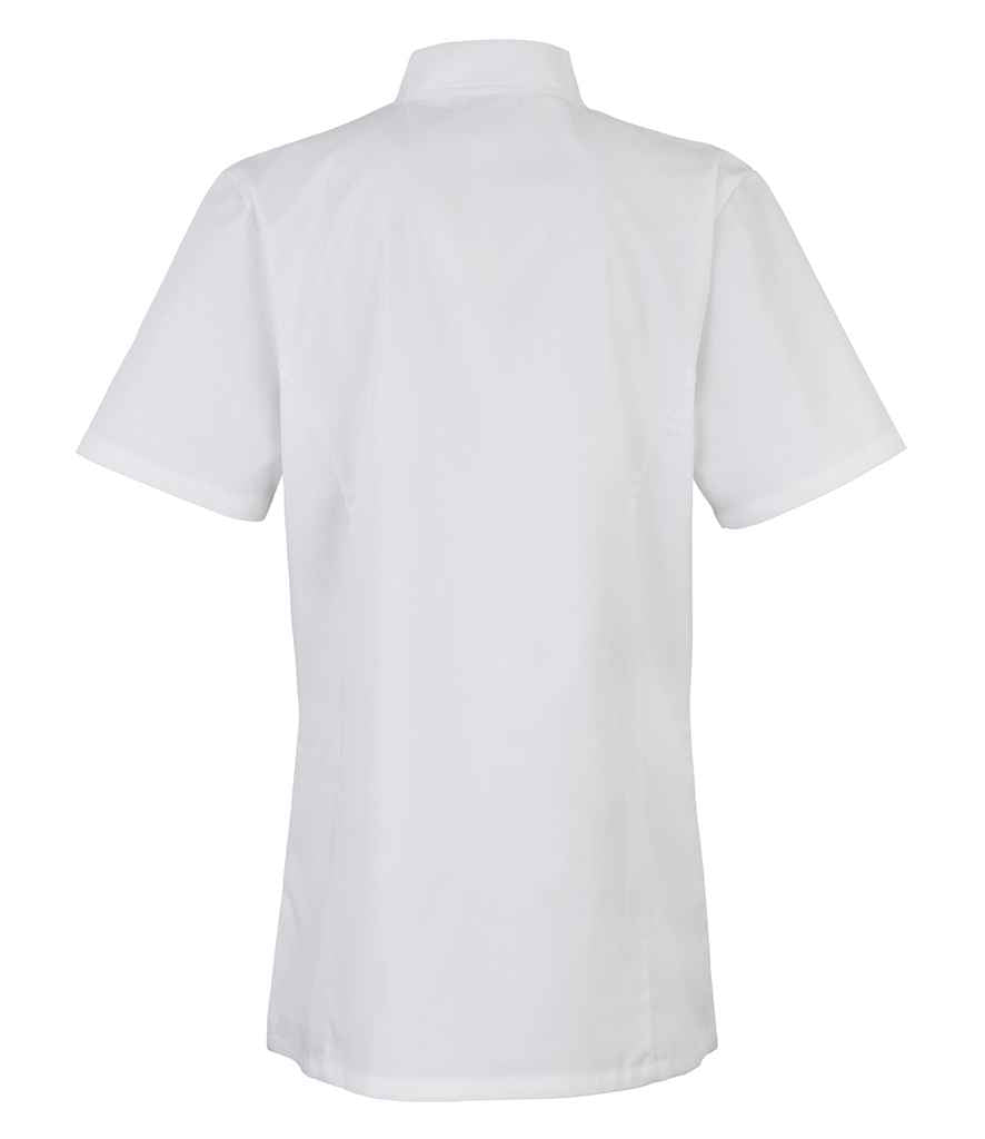 Premier Ladies Short Sleeve Chefs Jacket