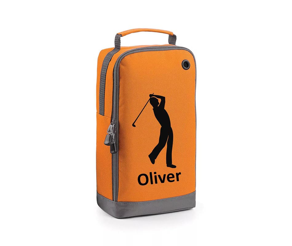 Personalised Golf Boot Bags Sports School Gym PE Accessories Customised Kit Bag